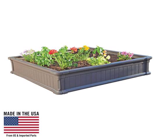 Lifetime 3-Pack Raised Garden Beds -3 Beds, No Vinyl Enclosures (60069) - Perfect for square foot gardening.